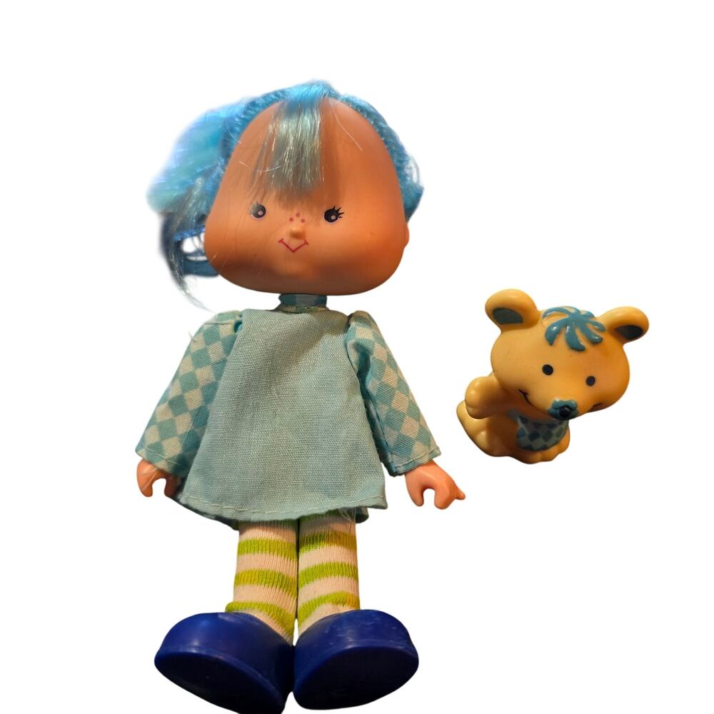 Vintage 1980's kenner Strawberry shortcake Blueberry muffin , cheesecake bear